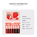 6 Colors Lip Tint Stain Set, Korean Lip