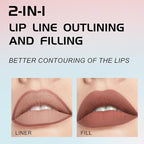 YOUNG VISION Gourd-Shaped Precision Liquid Lipstick & Lipliner YOUNG