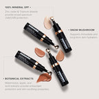 DRMTLGY Luminous Eye Corrector SPF 41, Under Eye Color Corrector for Dark Circles, Anti-Aging Tinted Eye Cream, Hydrating Eye Serum with Peach Undertone FSA/HSA Eligible, Tan