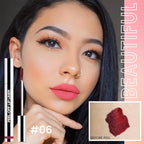 3Pcs Peel Off Matte Liquid Lip Gloss Stain-Lip Liner with Tweezer, Peel Off Lip Stain, Long Lasting & Waterproof Lipstick Tattoo, Transfer-Proof Lip Gloss for All Skin Types (00#+02#+06#, 3Pcs)