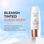SPF 50 DOMINAS Tinted Sunscreen Moisturizer (1.7fl oz) - Tone Correction, Korean Skin Care, Broad-Spectrum UV Defense Sunblock, Water-in-Oil Formula for Lightweight, Panthenol, Sun Cream