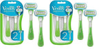 Gillette Venus Extra Smooth Green Disposable Women's Razors - 2 Count (Pack of 2)