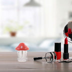 NOLITOY 10 Pieces Clear Lip Gloss Tubes 1.97 Inch Mushroom Shape Plastic Lip Gloss Containers Mini Empty Tube for DIY Cosmetics Women Girls(Mix Color)