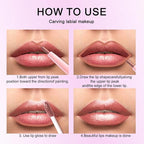 evpct Bronze Gold Metallic Glitter Lip Liner and Lipstick Combo Lip Gloss Stain Set Makeup for Women Long Lasting Waterproof 24, Rose Gold Metallic Shimmer Frosted Iridescent Glossy Liquid Lipstick 14