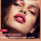 evpct 1Pcs Plum Wine Red Matte Long Lasting Lip Liner Pencil Makeup for Shaping & Sculpting Lips, No Transfer Long Wear Waterproof Pigmented Lip Liner lipliners Crayon Lipstick Pencil with Sharpener