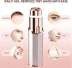 Facial Hair Removal for Women, Portable Lady Shaver, Rechargeable Painless Hair Remover for Face, Upper Lips, Chin, Peach Fuzz