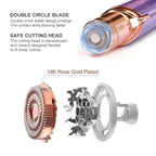 tuokiy Generation 2 Replacement Head for Flawelss Facial Hair Remover, Double Halo Gen 2 Replacement Blades,18K Rose Gold Plated Blades,8 Count