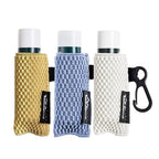 WKieason Lip Balm Sleeves Holder Keychain 3pcs Clip on Chapstick Keychain Holder Pouch Tight-Knit Elastic Lipstick Key Chain Holder