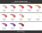 Rimmel Stay Plumped Lip Gloss, 801 Angel Shimmer, Pack of 1