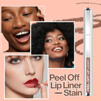 3 Colors Peel Off Lip Liner Stain Kit, Long Wear Matte Lip Tint Stain Set with Tweezer for Women, Waterproof Transfer Proof Highly Pigmented Peel Off Liquid Lipstick for All Skin Types (#1,2,3)