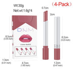 evpct 4Pcs Smoke Pipe Lip Color Changing Lipstick Little Smoke Cigarette Matte Lip Balm Set Kit for Women Beauty Lipstick and Lipliner Glossy Rose Pink Nude Lip Gloss Long Lasting 24