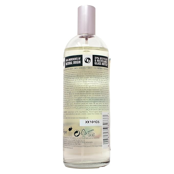 The Body Shop Vanilla Body Mist – Refreshes and Cools with a Sweet Scent – Vegan – 3.3 oz