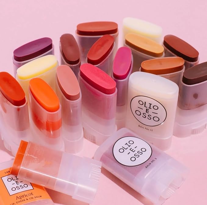 Olio E Osso - Natural Lip + Cheek Balm | Natural, Non-Toxic, Clean Beauty (No. 2 French Melon, 0.35 oz | 10 g)