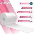 Foam Eye Pads for Eyelash Extensions - Akissos 125 PCS Pre Cut Medical Foam Tape Under Eye Pads Lash Extension Supplies Beauty Tools Lint Free Hypoallergenic No Latex Waterproof