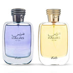 RASASI Hawas For Him & Hawas For Her EDP Sprays 100ML (3.4 OZ) Long Lasting, Exquisite Scent, Luxurious Fragrances. (Luxurious Bundle)
