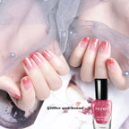 Non Toxic Nail Polish Set, Easy Peel Off and Fast Dry NailPolish Set for Pack, Eco Friendly & Organic Water Based Nail Polish for Women,Teens (6 Bottles)