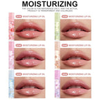 6 Pcs Roll-on Lip Gloss Set, Clear Lip Gloss Crystal Jelly Liquid Lipstick, Plumping Lip Oil Moisturizing Hydrating Non-Sticky, Nice Gift for Women Girl