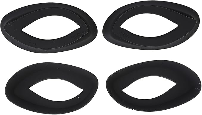 LED Photon Facial Cover Eye Cover Silicone Protective Eye Patch for Skin Rejuvenation Face Guard Device (Black)