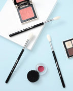 Eyeshadow Brush Fluffy Big Blending Brush Goat Bristles Soft Smugde for Powder Cream Liquid Eyeshadow for Eye Makeup Black (E838)