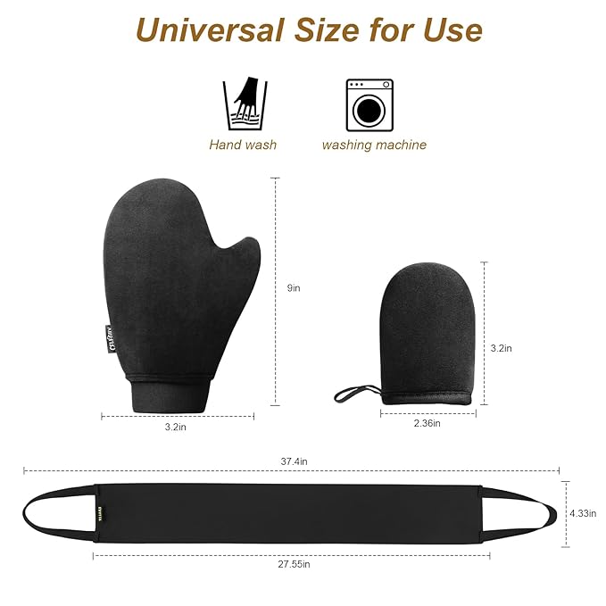 Self Tanning Mitt Applicator- Tanning Mitts Self Tanner Mitt Applicator Self Tanning Glove for Self Tan Mitt Self Tanner Mit, No Slide Off Self Tanner Glove Spray Tan Mitt Soft Self Tan Mit