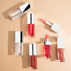 Glossy Lip Gloss Oil, 3 Pack No-Sticky Tinted Lip Oil Plumping Gloss for Dry Lip and Lip Care, Lip Clear Lipgloss Gift for Girls, Non-Sticky, Long Lasting Moisturizing