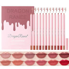 Dulele High Pigmented Matte Lip Liner Set, 12 High