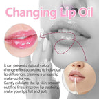 Magic Glitter Color Changing Lip Oil,Moisturizing Lip CareNon-Sticky