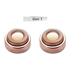 Generation 1 Replacement Heads for Old Flawless Gen 1 Facial Hair Remover, 2 pack
