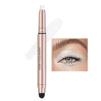White Cream Eyeshadow Stick, Single Shimmer Eyeshadow Pencil, Waterproof Long Lasting Eye Shadow Stick Makeup, Hypoallergenic High Pigmented Eye Highlighter Pen Create Multi-Dimensional Eyes Look 01#
