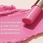 Oulac Moisturizing Shine Lipstick For Women Christmas Set 2PCS, 2 in 1 Tinted Lip Balm for Winter, Hydrated Juicy and Glossy Lip Color for Dry, Cracked and Chapped Lips, Vegan [07+14]