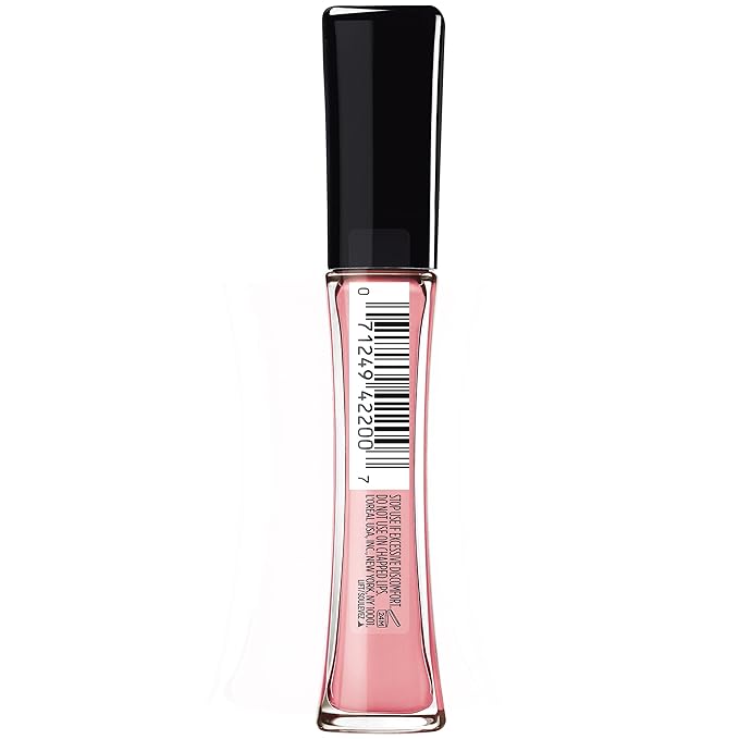 L'Oreal Paris Infallible Pro Gloss Plump Lip Gloss with Hyaluronic Acid, Long Lasting Plumping Shine, Lips Look Instantly Fuller and More Plump, Flush, 0.21 fl. oz.