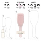 Tangle Teezer Plant-Based Ultimate Detangler Brush, Dry & Wet Hair Brush, Eliminates Knots & Reduces Breakage for All Hair Types, Marshmallow Pink