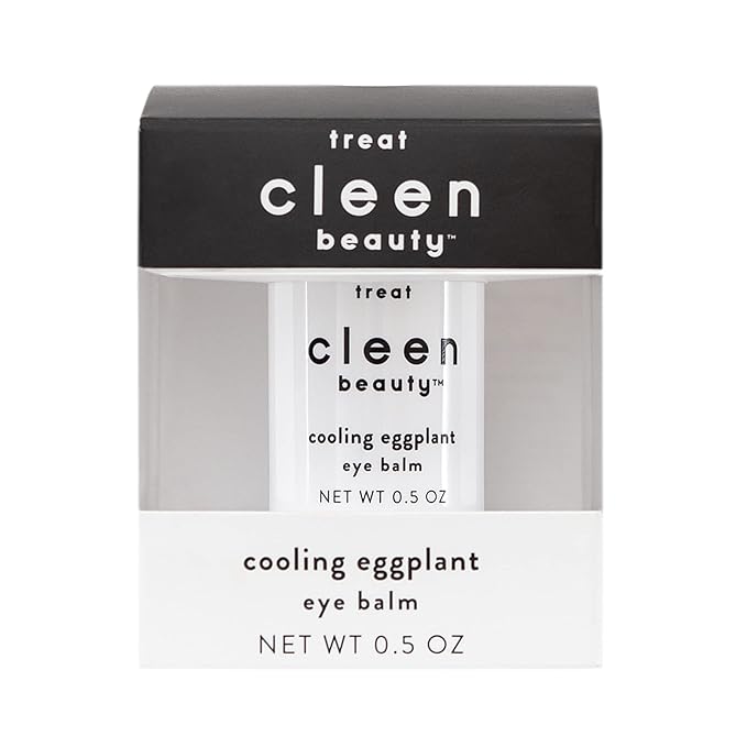 Cleen Beauty Cooling Eggplant Eye Balm | Under Eye Stick | Dark Circles Under Eye Treatment for Women | Puffy Eyes Treatment - Paraben Free | 0.5 Oz