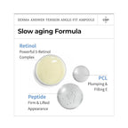 CNP Retinol PCL Eye Treatment Serum (1.01 fl.oz/ 30ml) - DermaAnswer Tension Angle-Fit Ampule, Under Eye Tightening, Firming, Korean Night Skincare, Fine Lines and Dark Circles