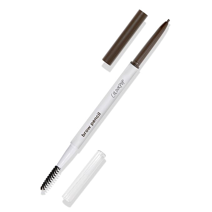 ColourPop Defining Eyebrow Pencil - Precision Brow Pencil Tip for Natural Hair-Like Strokes - Long-Lasting Buildable Color with Attached Spoolie & No Sharpening Needed - Brown (0.003 oz)