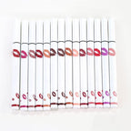 3Pcs Longwear Liquid Lip Liner Stain Pen Set Long Lasting Waterproof, Pink Ruby Red Warm Pink Matte Semi Permanent 24 Hour Lip Liner and Lipstick Combo, Color Stay Lipliner All Day Lip Stains peel off