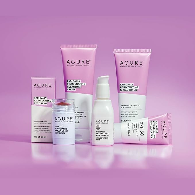 Acure Radically Rejuvenating Under Eye Hydrogel Mask, Provides Anti-Aging Support, & Silk Tree, Purple, Cucumber, 0.236 Fl Oz (Pack of 2)