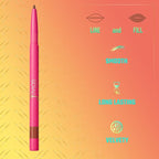 Juvia's Place Coffee Shop Luxe Lip Liner: So Rare - Colorstay Matte Finish Lip Pencil, Makeup for Natural Long Lasting Beauty and Sensational Wear, Lip Stain Kiss Proof Cometics