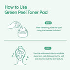 BANILA CO Clean it Zero Green Peel Toner Pad | Vegan Korean Dual Textured for Gentle Exfoliating | Green Complex and LHA to Even Skin Texture and Remove Sebum | Hypoallergenic, Alcohol-Free (70ea)