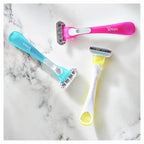 Gillette Venus Tropical Disposable Razors for Women, 3+1 Count, Designed for a Smooth Shave, Tropical Fragrance Scented Handles (Pack of 2)