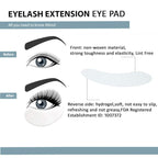 55 Pairs Set, Under Eye Hydrogel Pads, Professional Lint Free Eye Mask Eyelash Extension Gel Patches Kit for Adhesive Lash Beauty Tool (Green)