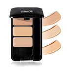 3 Colors Corrector Palette,Moisturizing Long Lasting Waterproof Cream Contour Makeup Palette,Color Correcting Concealer,Natural Flawless Full Coverage Liquid Foundation Set with Makeup Brushes