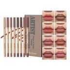 8pcs Nude Lip Liner Makeup Set - Waterproof & Smudge-Proof Matte Pencil, Long-Lasting & Durable, Smooth & Easy Glide, Non-Smudge, Contouring, Filling & Layering (Set 1, 8 Count (Pack of 1))