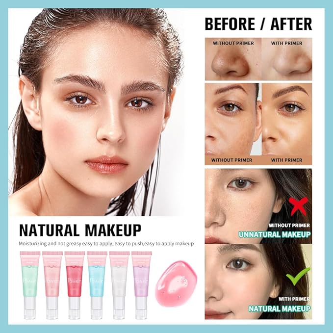 AKARY Gel-Based & Hydrating Face Primer For Smoothing 02 Pink