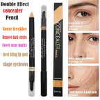 AKARY Concealer Pencil, 2 in 1 Dual-Sided Full (#4 Wheat-colored)