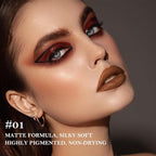 Warm Brown Gradient Matte Lipstick Crayon Lip Liner pencil for Women, Flawless Contour Gradual Ombre Effect lip Liner Thick Pencil, Long Lasting Waterproof Smudge Proof Lipstick Pencil 01#