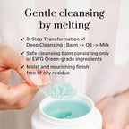 Pure Deep Cleansing Balm 3.38 oz | Makeup remover balm | Korean Skin care | Vegan Pore cleanser | Natural Deep Cleansing Balm for Sensitive & Dry skin