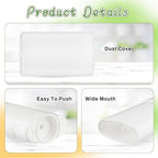 30 Pieces 15g/0.5oz White Oval Plastic Lip Balm Tubes,Empty Deodorant Bottles,Twist-Up Chap Stick Storage Containers for DIY Homemade Sunscreen Bar,Moisturizing Stick,Crayon