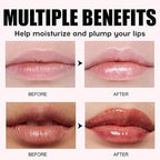 Hydrating Lip Oil, Big Brush Head Lip Glaze Shiny Transparent Lip Glow Oil, Nourishing & Non-sticky Long Lasting Fresh Clear Smooth Lip Care Plumping Lip Oil (# 06)