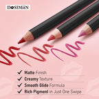 Lip Liner Pencil 15 Shades - Beauty Artist Choice Tango Collection Lipliner Matte Finish, Creamy Texture, Long Lasting Color, High Pigmented Lip Pencils